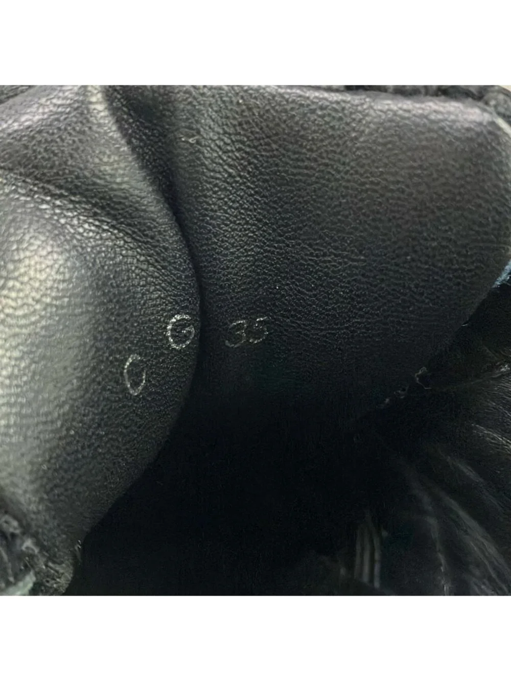 Chanel Sneakers 35 Black Gray CC Logo Leather
